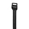 Panduit Cable Tie, 28-1/2 in L, 8 in Max Bundle Dia., Black, Nylon 6/6, 250 lb Strength, 100 PK PLT8EH-C0 - alternate 2